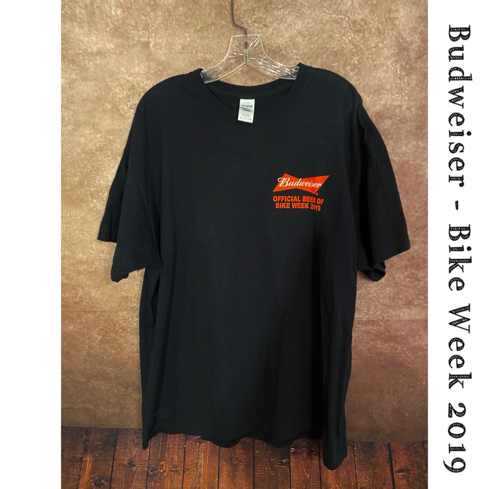 Budweiser~Bike week 2019~Mens 100% cotton t-shirt~size XL~ EUC